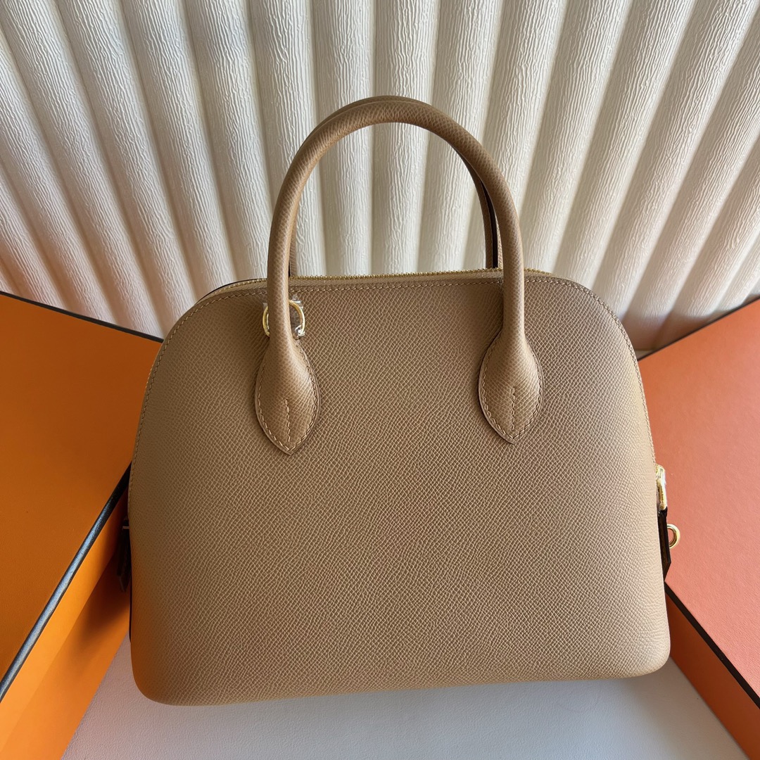 愛馬仕包包圖片大全 Hermès Special Order HSS Bolide 25 Epsom 奶茶色/錦葵紫金色五金