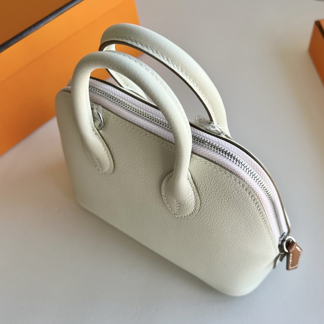 愛馬仕香港網站地址 Hermès Special Order 1923 Mini Bolide Evercolor 0T mushroom蘑菇白金棕色夢幻粉紫