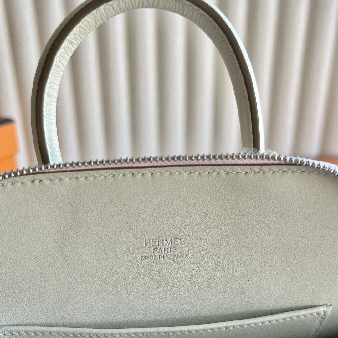 愛馬仕香港網站地址 Hermès Special Order 1923 Mini Bolide Evercolor 0T mushroom蘑菇白金棕色夢幻粉紫