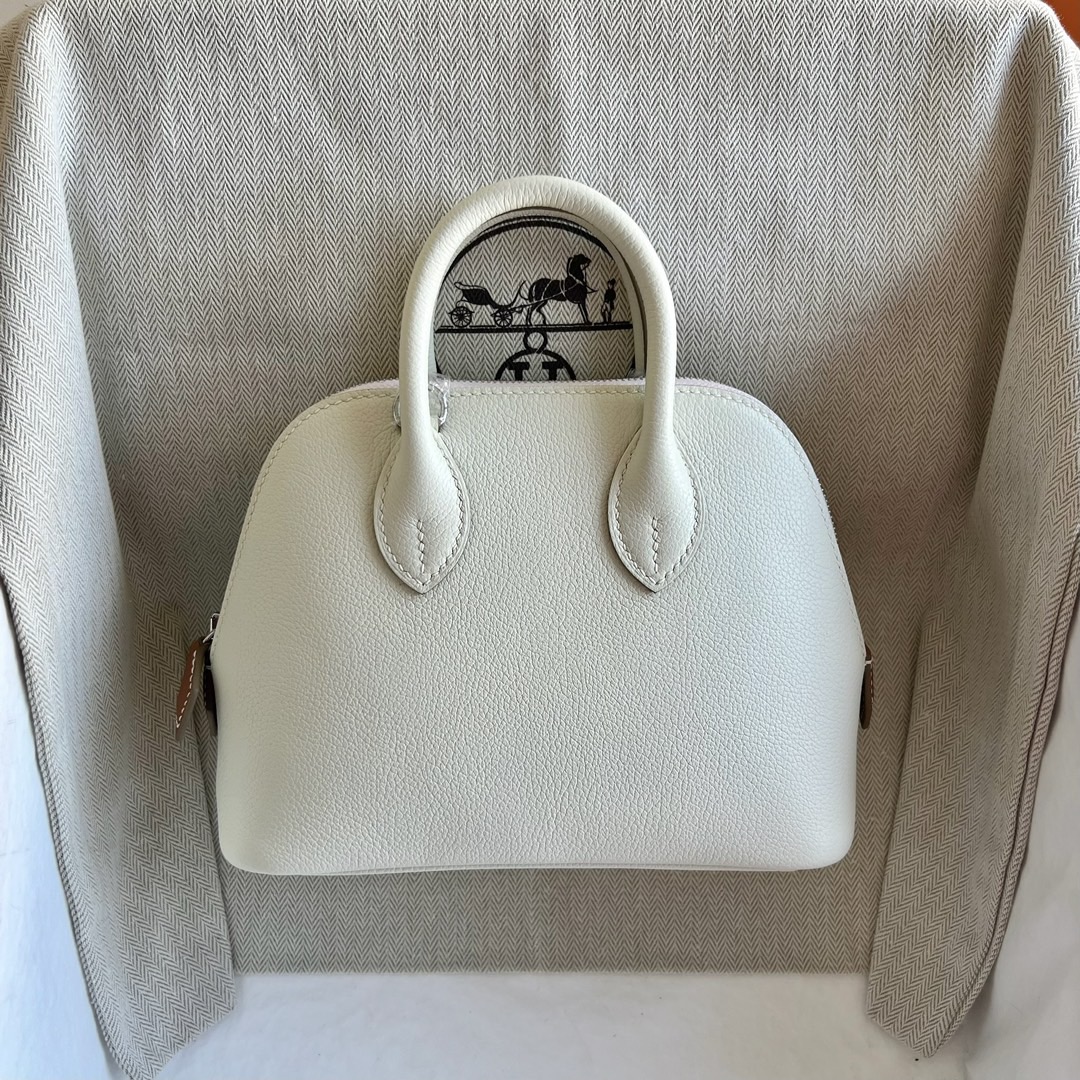 愛馬仕香港網站地址 Hermès Special Order 1923 Mini Bolide Evercolor 0T mushroom蘑菇白金棕色夢幻粉紫