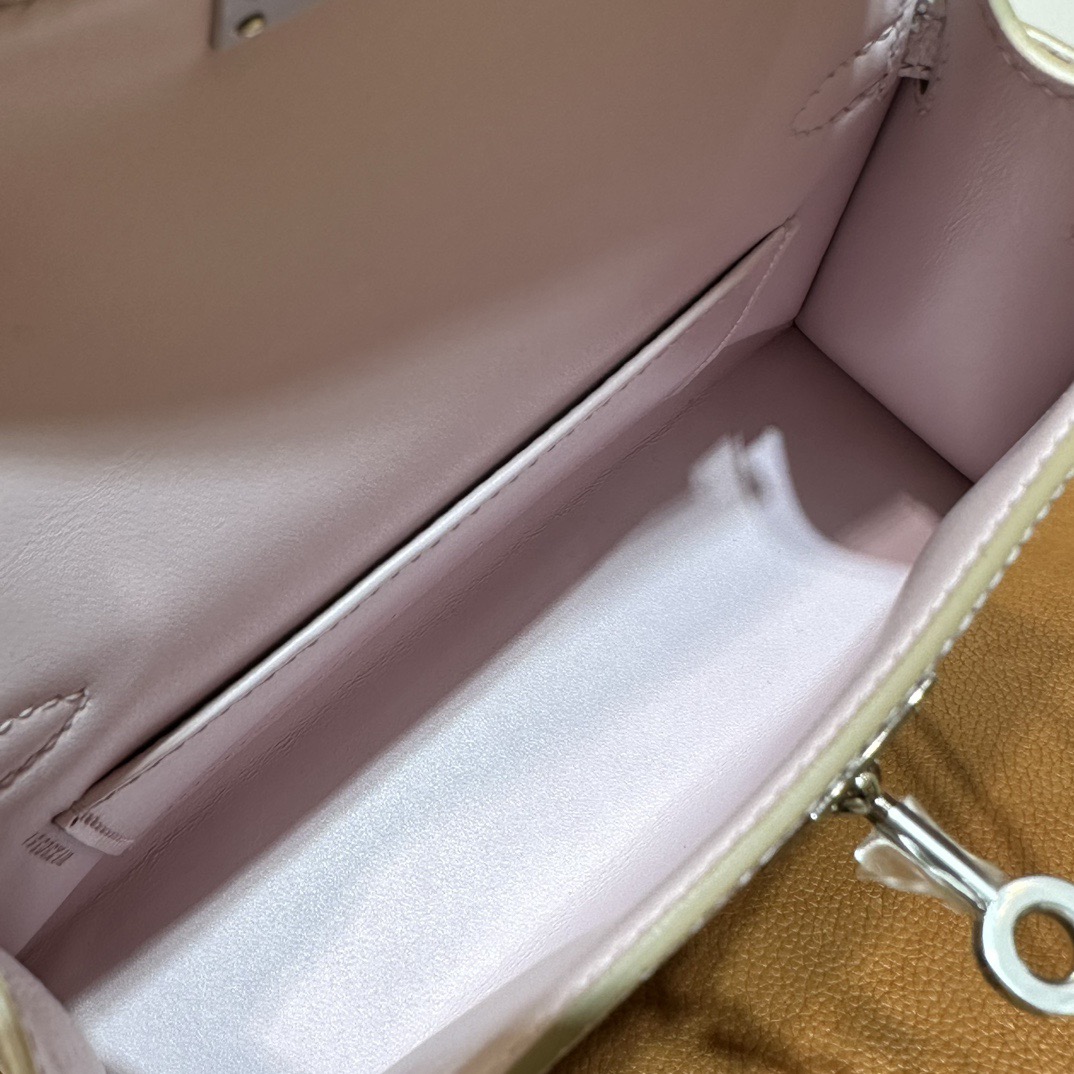 愛馬仕迷你凱莉女包多少錢 Hermès Kelly Mini Sellier 19 Epsom Mauve Pale夢幻粉紫銀色五金