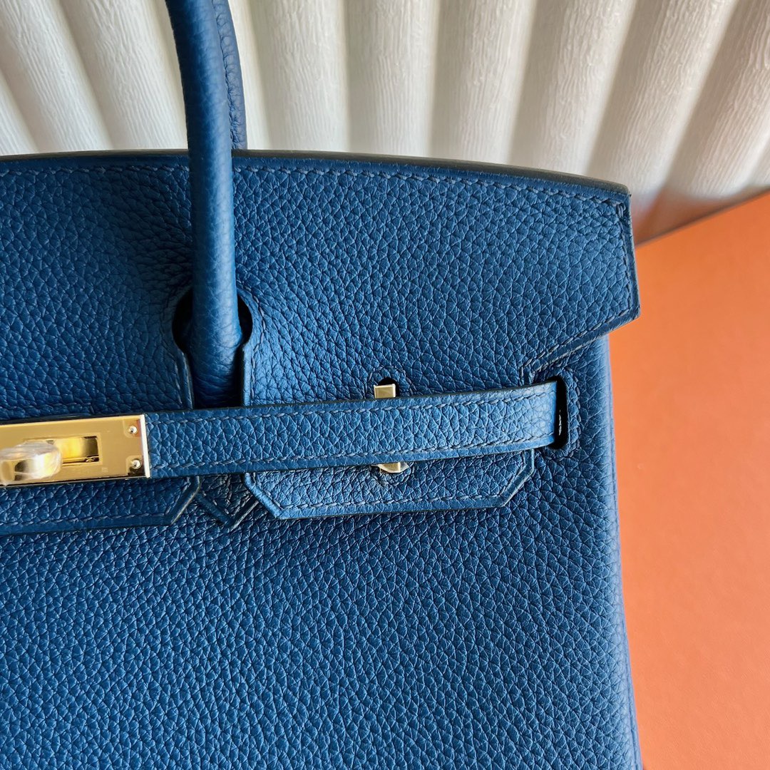 愛馬仕鉑金包有哪些尺寸Hermès Birkin 25 Togo S4 Deep Bleu深邃藍金色五金