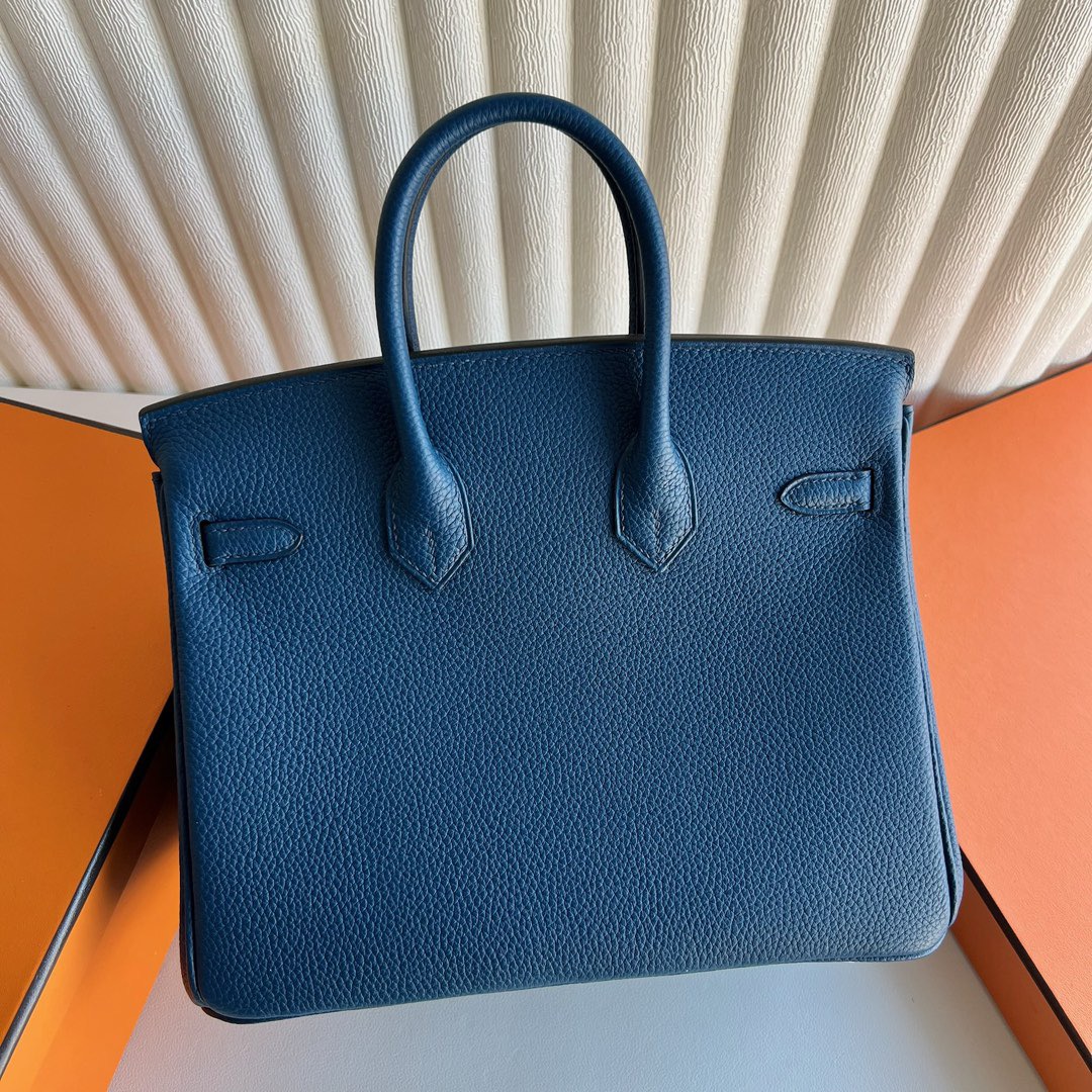 愛馬仕鉑金包有哪些尺寸Hermès Birkin 25 Togo S4 Deep Bleu深邃藍金色五金