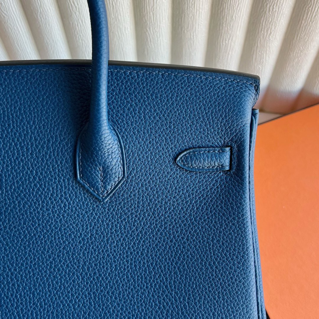 愛馬仕鉑金包有哪些尺寸Hermès Birkin 25 Togo S4 Deep Bleu深邃藍金色五金