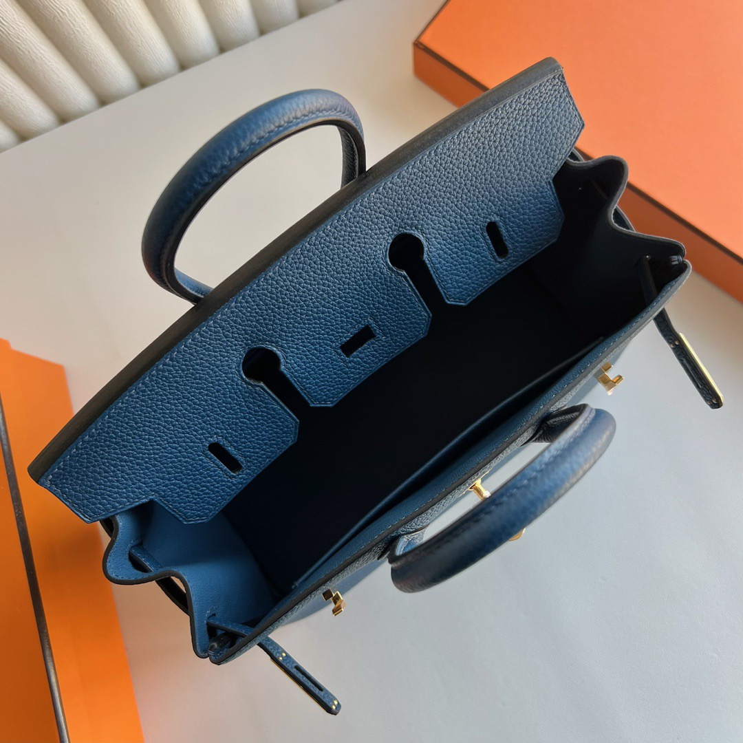 愛馬仕鉑金包有哪些尺寸Hermès Birkin 25 Togo S4 Deep Bleu深邃藍金色五金