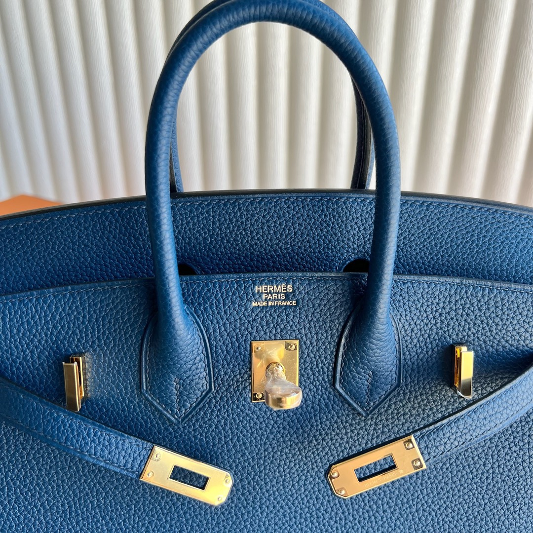 愛馬仕鉑金包有哪些尺寸Hermès Birkin 25 Togo S4 Deep Bleu深邃藍金色五金