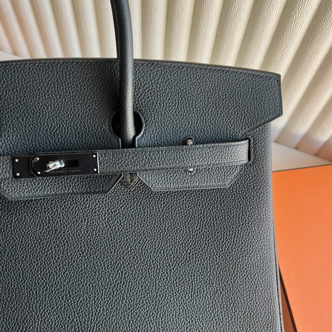 愛馬仕包包鉑金包配貨要配多少 Hermès Birkin 35 Togo So Black黑色 黑色五金