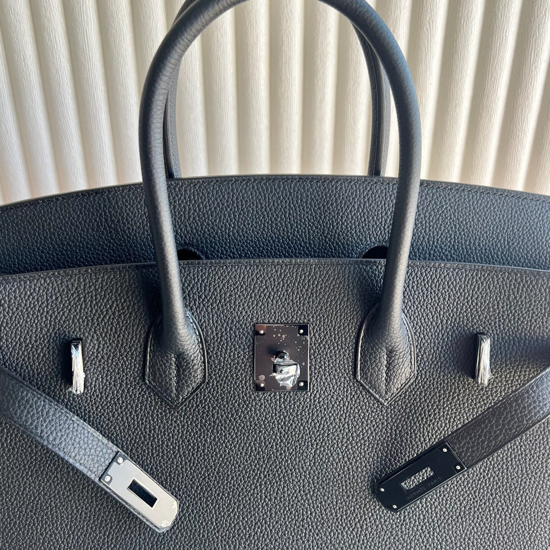 愛馬仕包包鉑金包配貨要配多少 Hermès Birkin 35 Togo So Black黑色 黑色五金