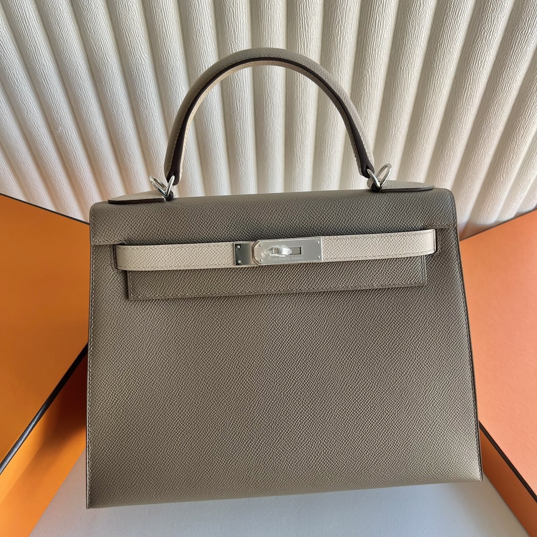 愛馬仕包包圖片價格 Hermès Special Order HSS Kelly 28 Epsom Etoupe大象灰 Trench風衣灰