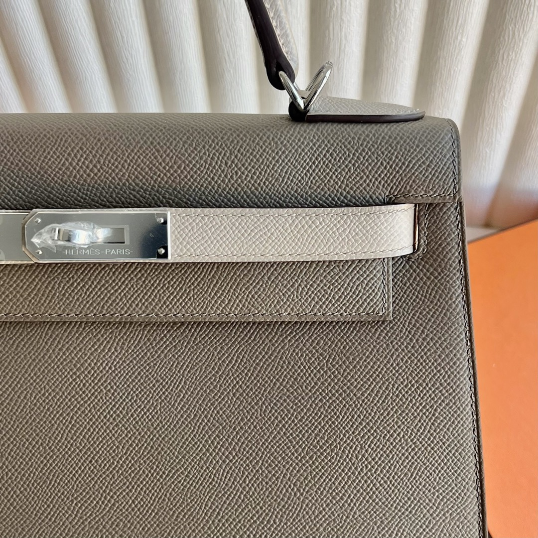 愛馬仕包包圖片價格 Hermès Special Order HSS Kelly 28 Epsom Etoupe大象灰 Trench風衣灰