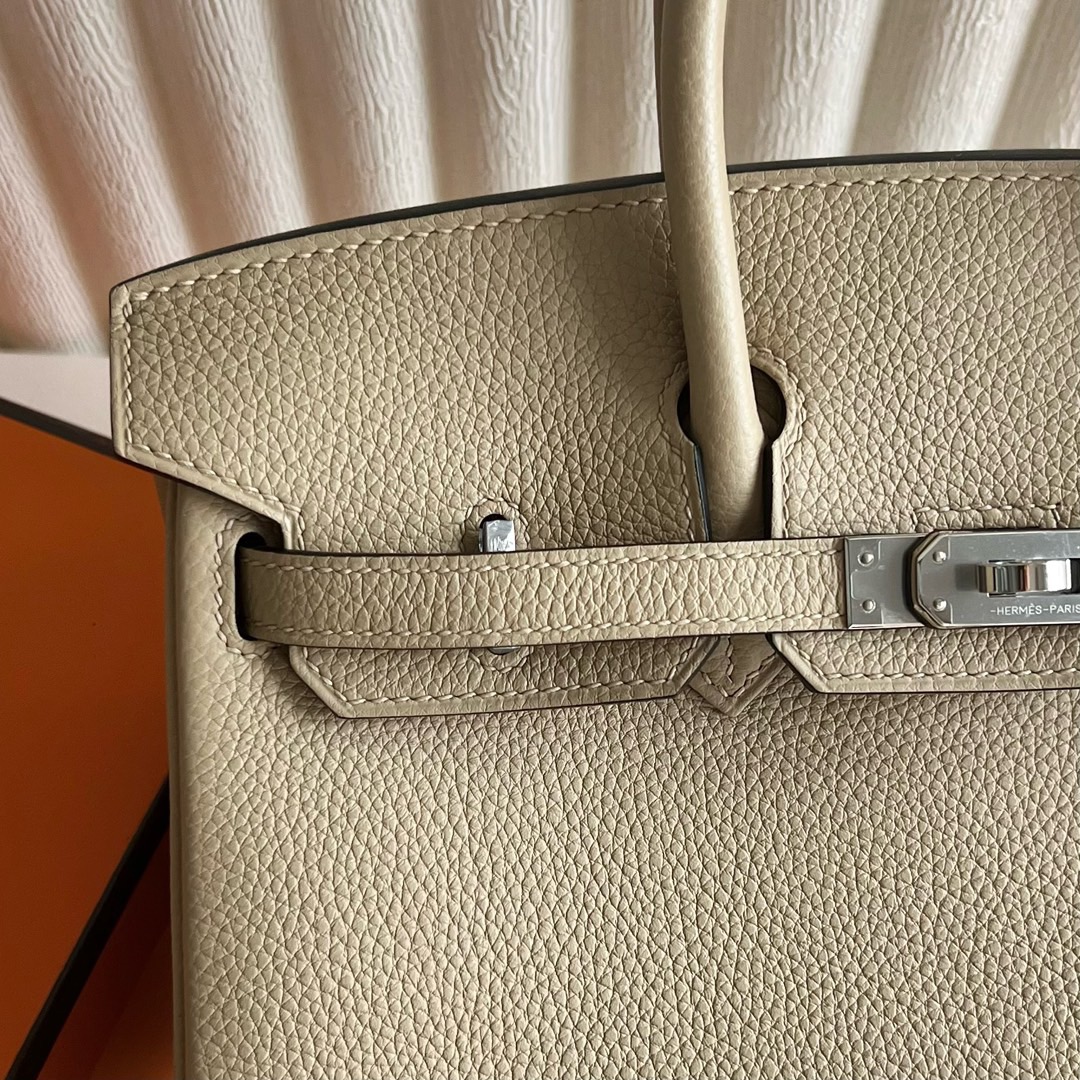 愛馬仕鉑金包價格 Hermes Birkin 25 Togo S2 Trench風衣灰8W Rose Azalee新唇膏粉
