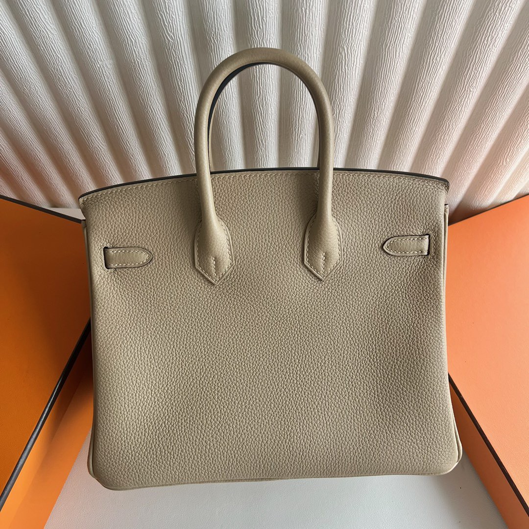 愛馬仕鉑金包價格 Hermes Birkin 25 Togo S2 Trench風衣灰8W Rose Azalee新唇膏粉