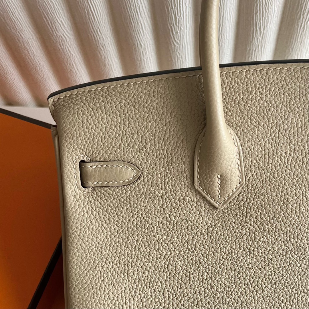 愛馬仕鉑金包價格 Hermes Birkin 25 Togo S2 Trench風衣灰8W Rose Azalee新唇膏粉
