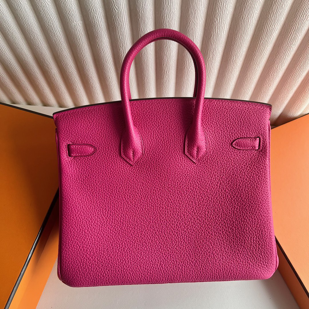 愛馬仕鉑金包大全 Hermes Birkin 25 Togo Color E5 Rose Tyrien桃紅色金色五金