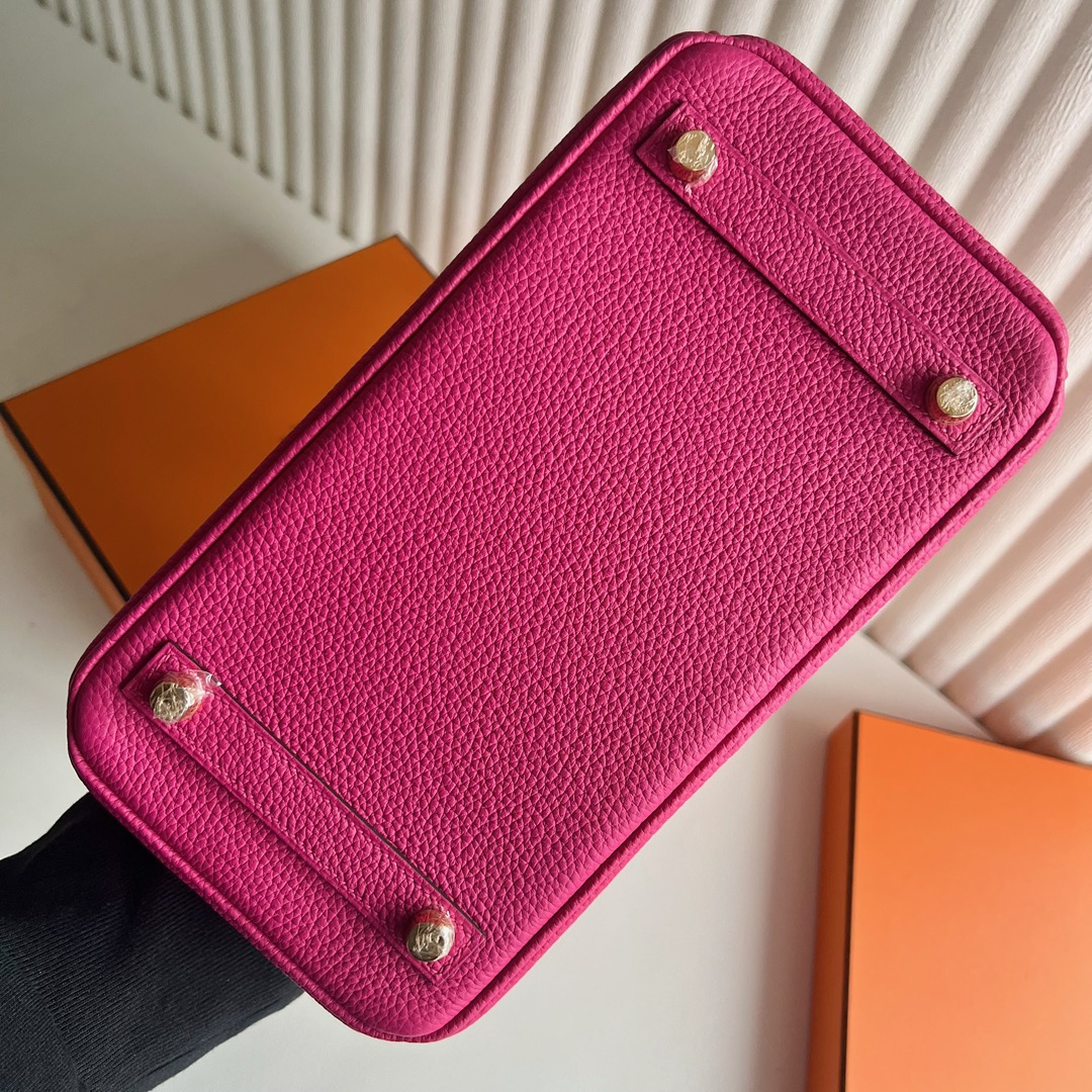 愛馬仕鉑金包大全 Hermes Birkin 25 Togo Color E5 Rose Tyrien桃紅色金色五金