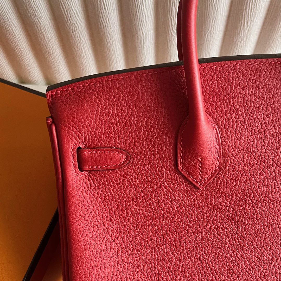 愛馬仕鉑金女包價格與圖片 Hermes Birkin 25 Togo S3 Rouge coeur 心紅色銀色五金
