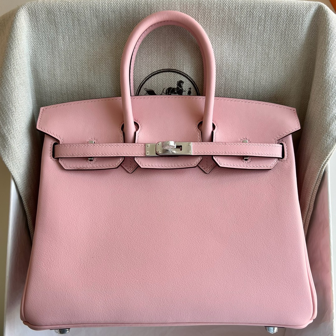 愛馬仕鉑金包國內專櫃價格 Hermes Birkin 25 Swift 3Q Rose Sakura 新粉色銀色五金-Qatar Kuwait Hermes Birkin Kelly Lindy bag 愛馬仕鉑金包國內專櫃價格 Hermes Birkin 25 Swift 3Q Rose Sakura 新粉色銀色五金