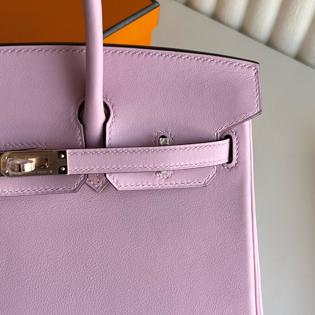 愛馬仕鉑金包25專櫃價格 Hermes Birkin 25 Swift X9 Mauve Sylvestre 錦葵紫金色五金