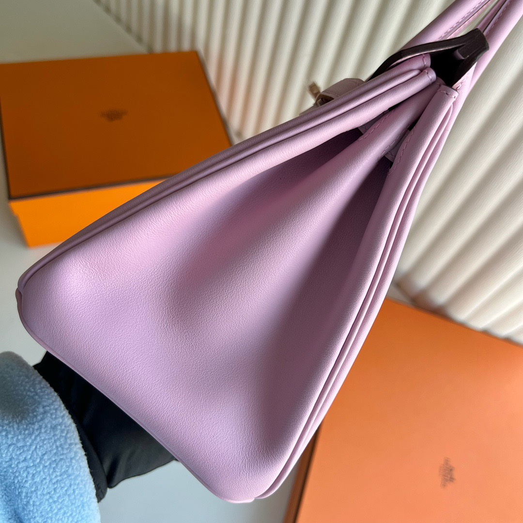 愛馬仕鉑金包25專櫃價格 Hermes Birkin 25 Swift X9 Mauve Sylvestre 錦葵紫金色五金