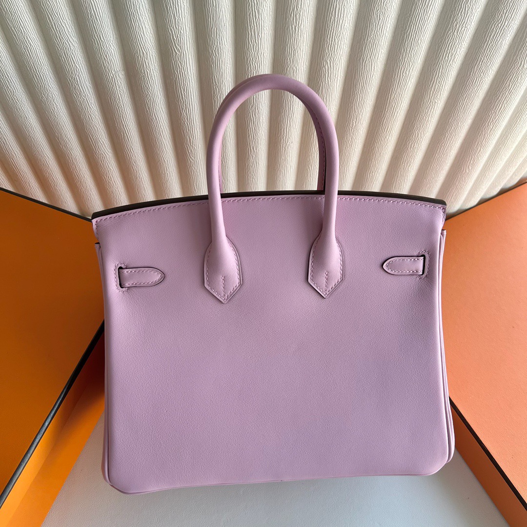 愛馬仕鉑金包25專櫃價格 Hermes Birkin 25 Swift X9 Mauve Sylvestre 錦葵紫金色五金