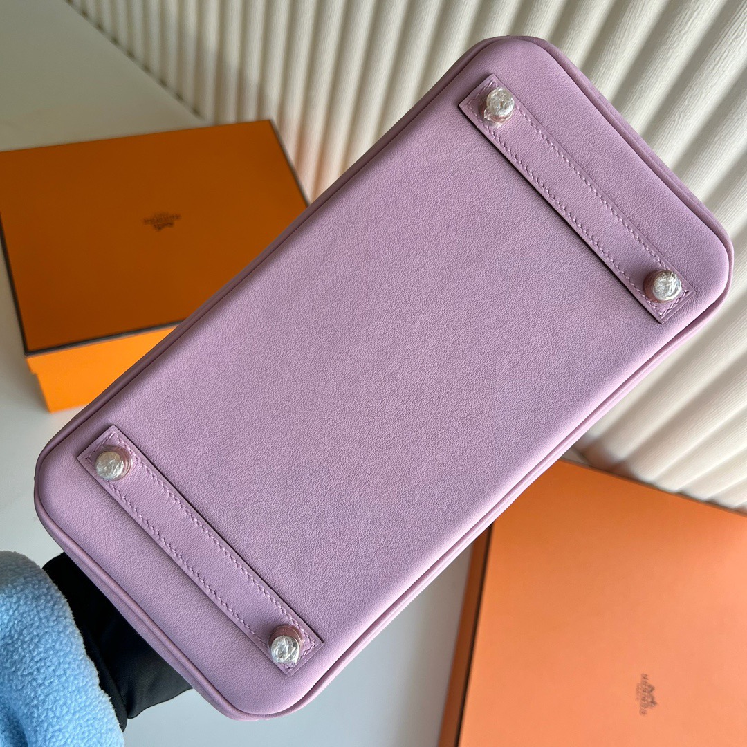 愛馬仕鉑金包25專櫃價格 Hermes Birkin 25 Swift X9 Mauve Sylvestre 錦葵紫金色五金