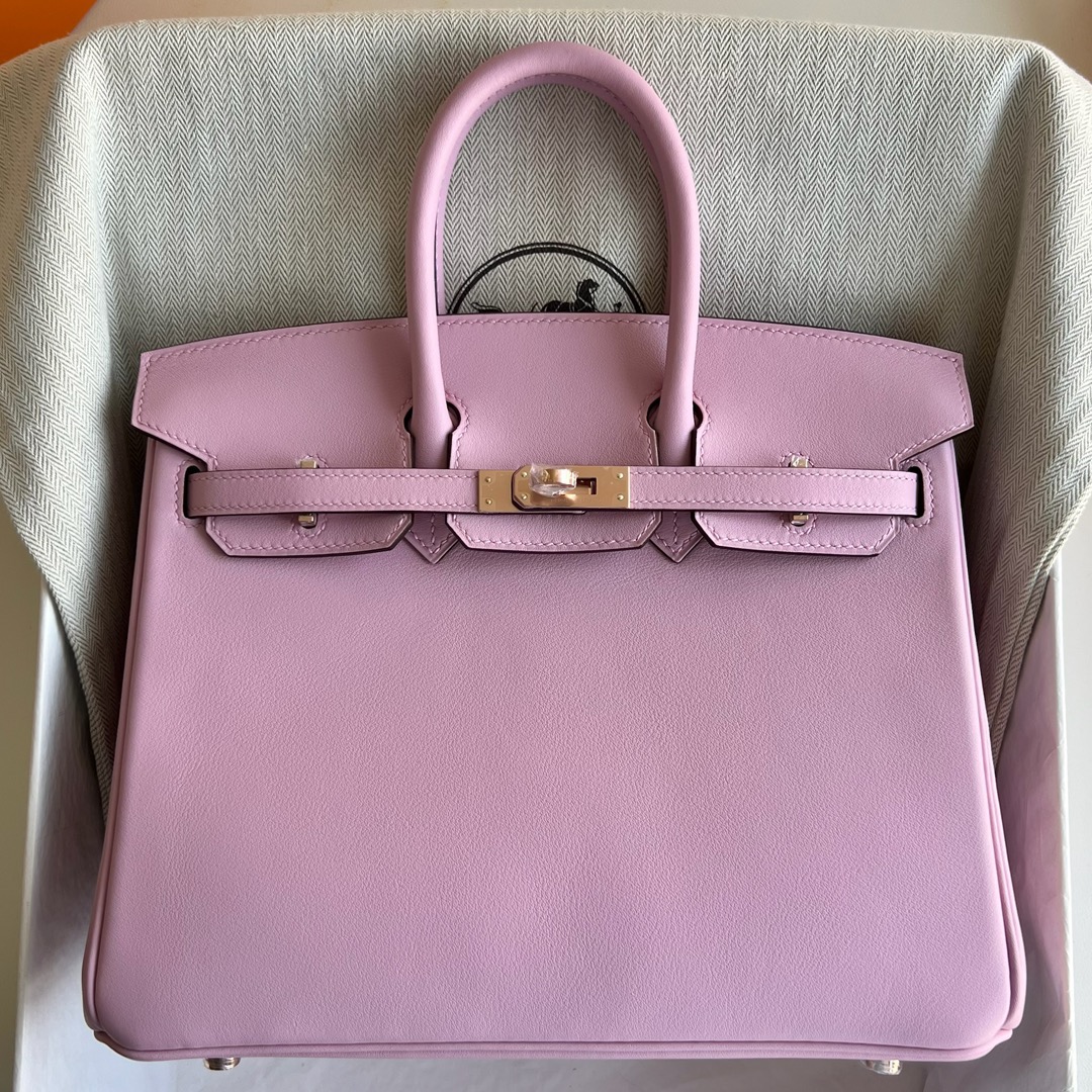 愛馬仕鉑金包25專櫃價格 Hermes Birkin 25 Swift X9 Mauve Sylvestre 錦葵紫金色五金