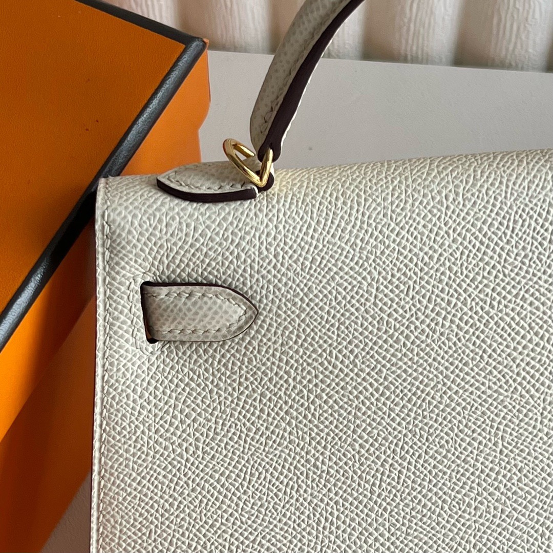 愛馬仕迷你2代凱莉包多少錢 Hermes Kelly Mini Sellier Epsom I2 Nata 奶油白 金色五金