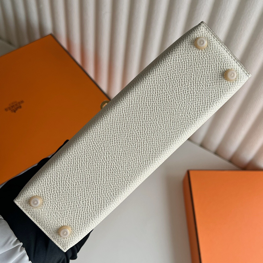 愛馬仕迷你2代凱莉包多少錢 Hermes Kelly Mini Sellier Epsom I2 Nata 奶油白 金色五金