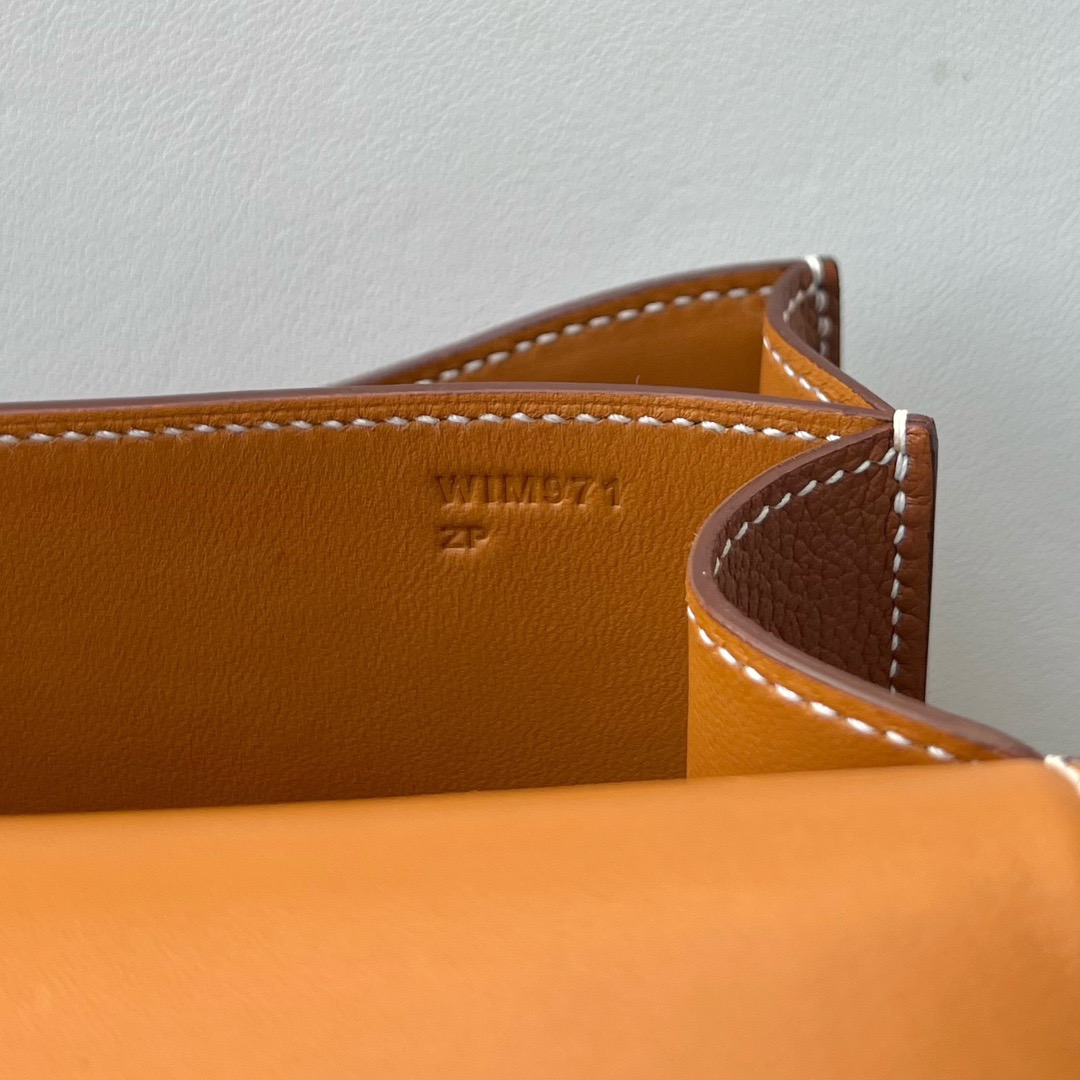爱马仕康康包刻印年份 Hermes Constance 18 Epsom CK37 Gold 金棕色 银色五金