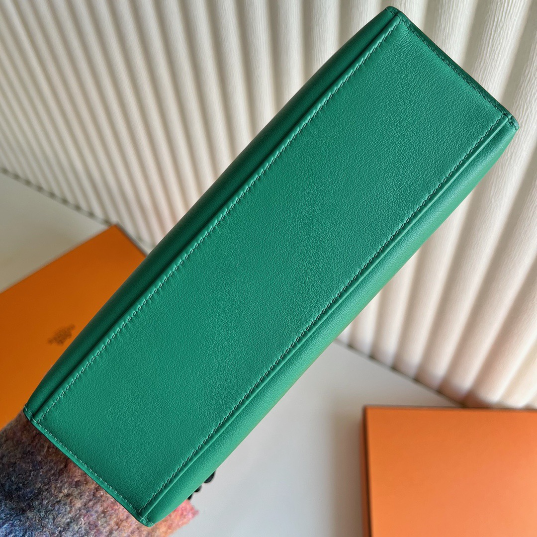 愛馬仕凱莉包一代迷你 Hermes Kelly Pochette Swift U4 Vert Vertigo 絲絨綠銀色五金-Qatar Kuwait Hermes Birkin Kelly Lindy bag 愛馬仕凱莉包一代迷你 Hermes Kelly Pochette Swift U4 Vert Vertigo 絲絨綠銀色五金