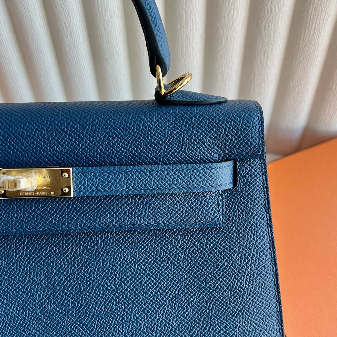 愛馬仕凱莉包官方價格 Hermes Kelly 25 Epsom S4 Deep Blue 深邃藍金色五金-Qatar Kuwait Hermes Birkin Kelly Lindy bag 愛馬仕凱莉包官方價格 Hermes Kelly 25 Epsom S4 Deep Blue 深邃藍金色五金