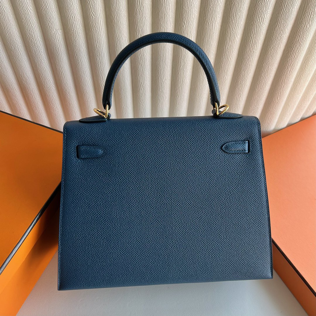 愛馬仕凱莉包官方價格 Hermes Kelly 25 Epsom S4 Deep Blue 深邃藍金色五金-Qatar Kuwait Hermes Birkin Kelly Lindy bag 愛馬仕凱莉包官方價格 Hermes Kelly 25 Epsom S4 Deep Blue 深邃藍金色五金