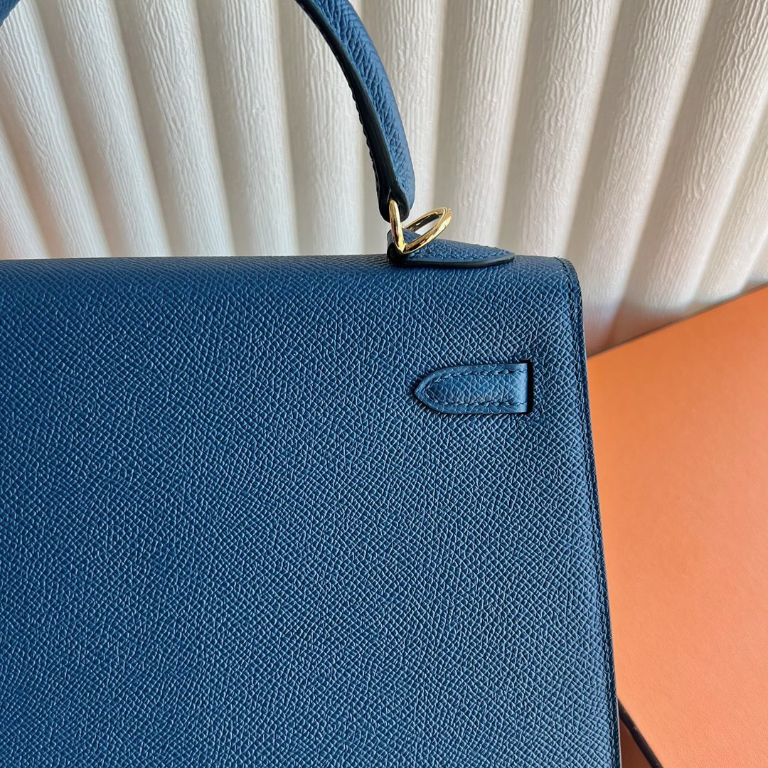 愛馬仕凱莉包官方價格 Hermes Kelly 25 Epsom S4 Deep Blue 深邃藍金色五金-Qatar Kuwait Hermes Birkin Kelly Lindy bag 愛馬仕凱莉包官方價格 Hermes Kelly 25 Epsom S4 Deep Blue 深邃藍金色五金