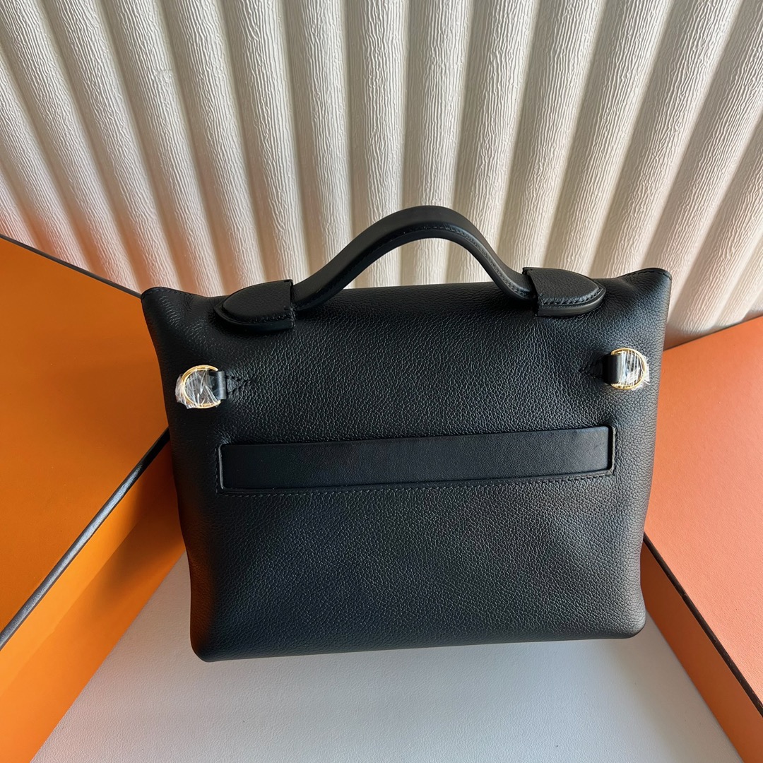 愛馬仕2424包包刻印怎麼看 Hermes Mini 2424 Evercolor/Swift 黑色金色五金