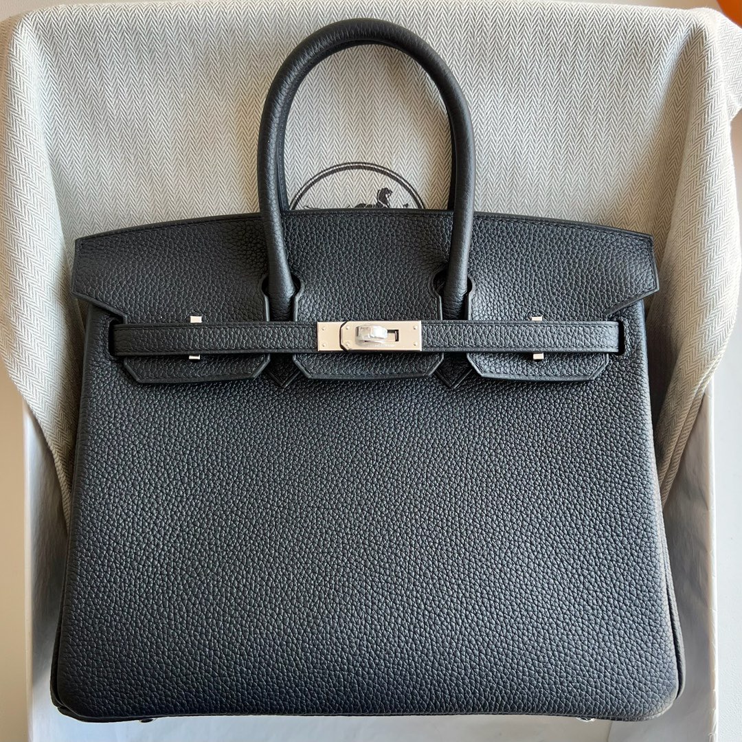 愛馬仕鉑金包哪個尺寸最經典最好 Hermes Birkin 25 Togo CK89 Noir黑色銀色五金