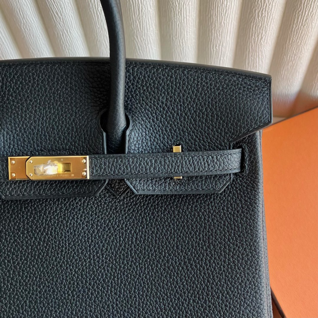 愛馬仕鉑金包配貨要配多少 Hermes Birkin 25 Togo CC89 Noir 黑色金色五金