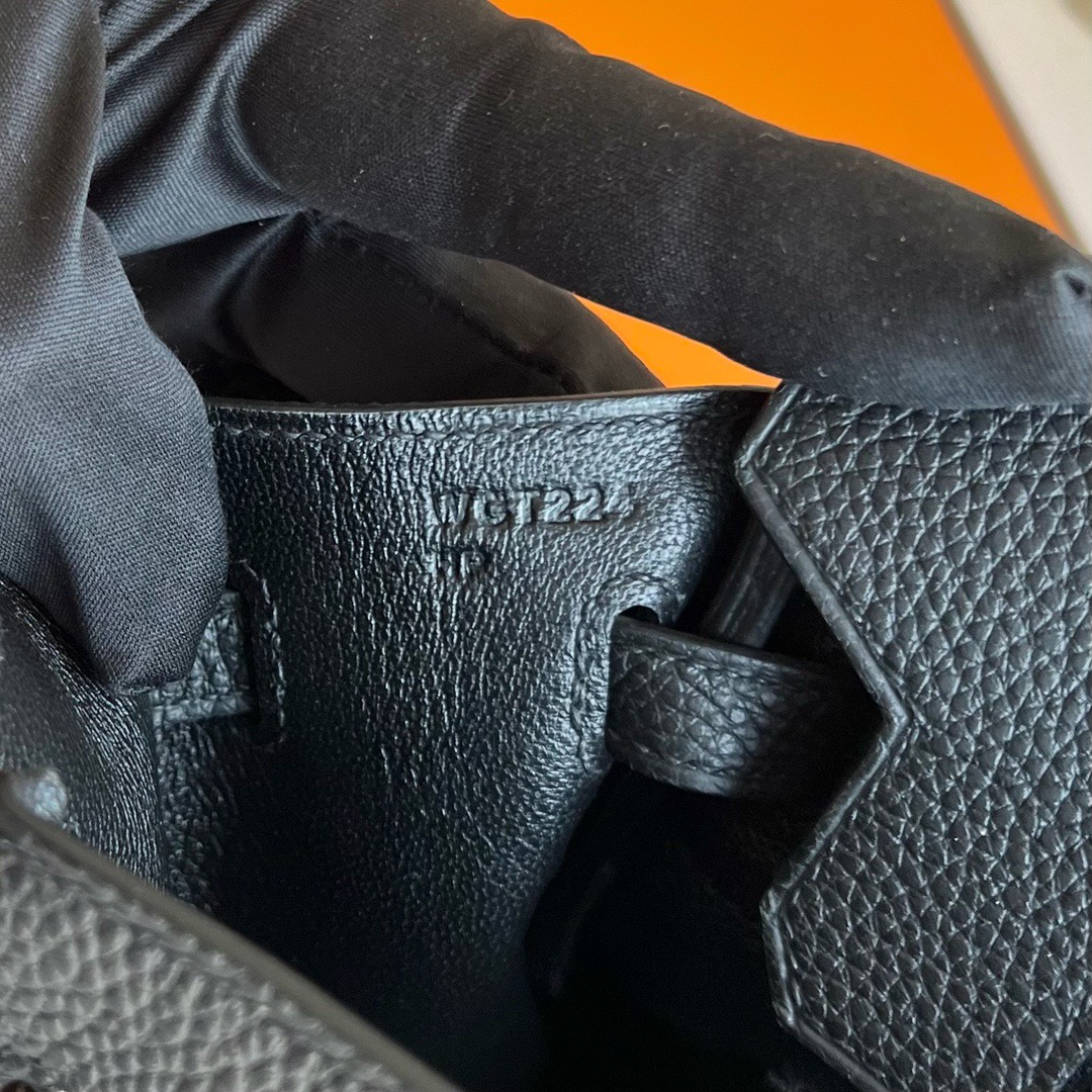 愛馬仕鉑金包配貨要配多少 Hermes Birkin 25 Togo CC89 Noir 黑色金色五金