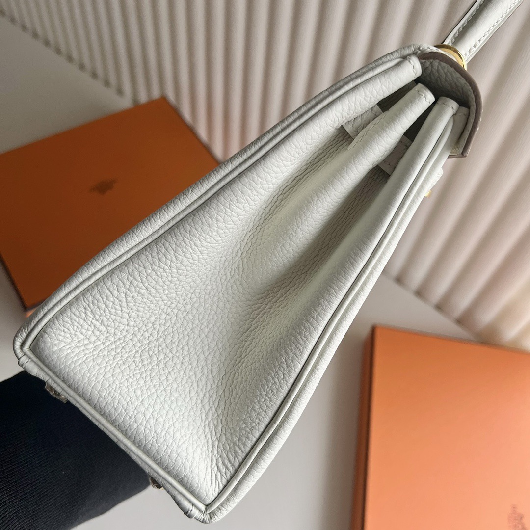 愛馬仕凱莉包回收多少錢Hermes Kelly 25 Togo 0T Mushroom蘑菇白金色五金