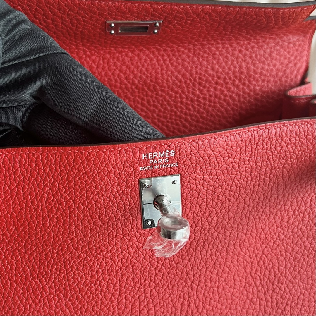 愛馬仕凱莉包是什麼價格Hermes Kelly 25 Togo S3 Rouge De Coeur 心紅色銀色五金