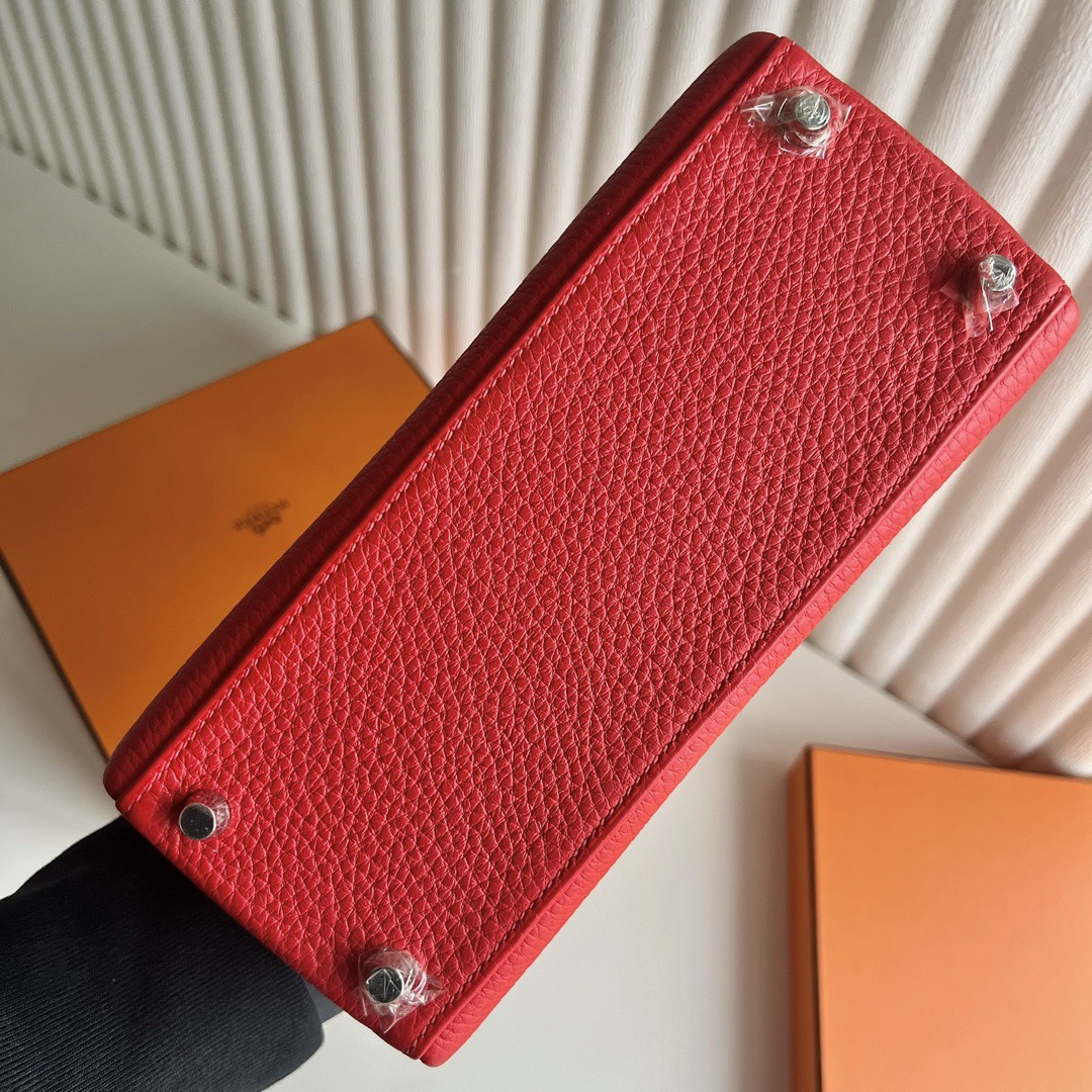 愛馬仕凱莉包是什麼價格Hermes Kelly 25 Togo S3 Rouge De Coeur 心紅色銀色五金