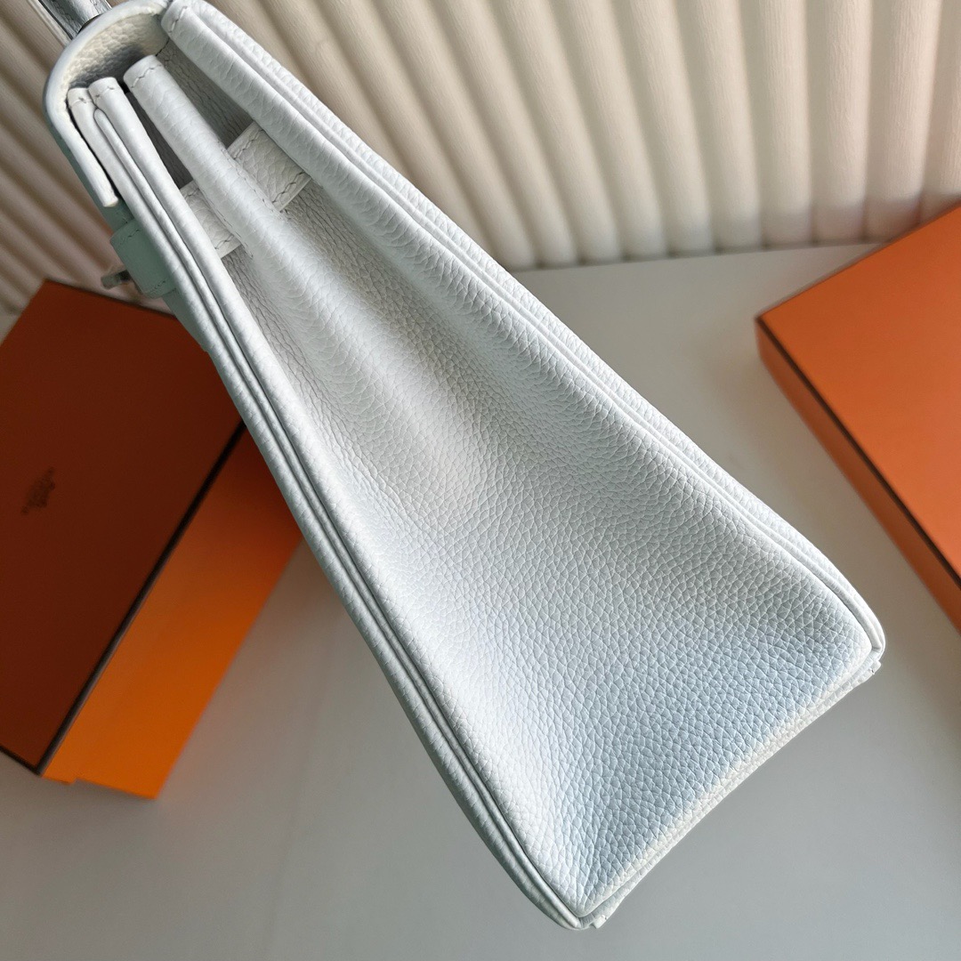 愛馬仕凱莉包圖片及價格大全 Hermes Kelly 35 Togo 01 Blanc 純白銀色五金