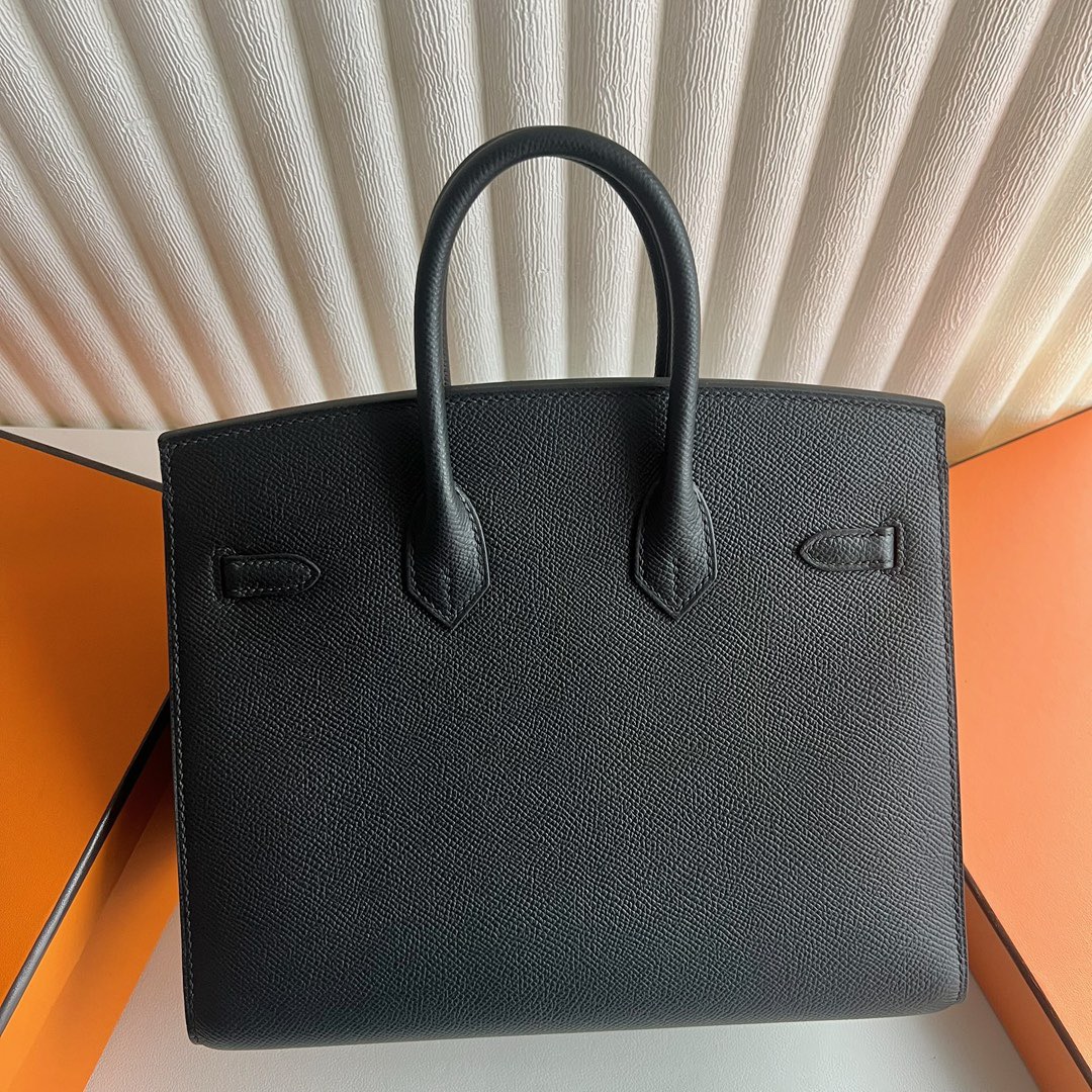 愛馬仕birkin最便宜多少錢 Hermes Birkin 25 Sellier Epsom Ck89 Noir 黑色銀色五金
