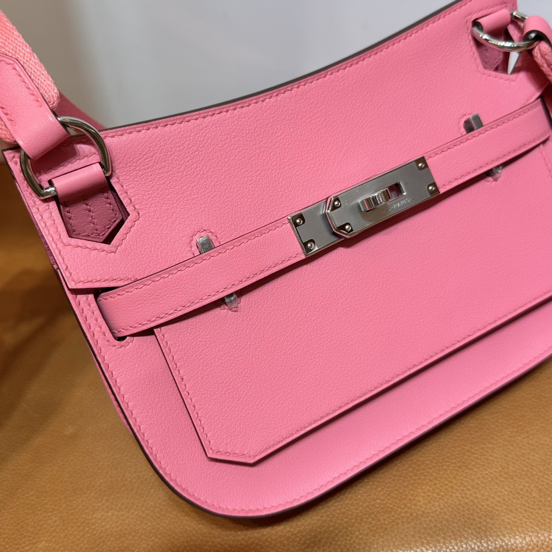 愛馬仕吉普賽包迷你號 Hermes Jypssiere Mini Evercolor 8W Rose Azalee 新唇膏粉
