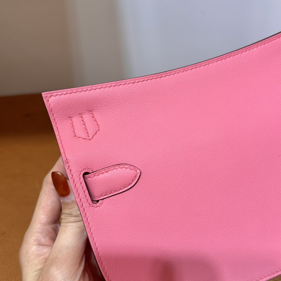愛馬仕吉普賽包迷你號 Hermes Jypssiere Mini Evercolor 8W Rose Azalee 新唇膏粉