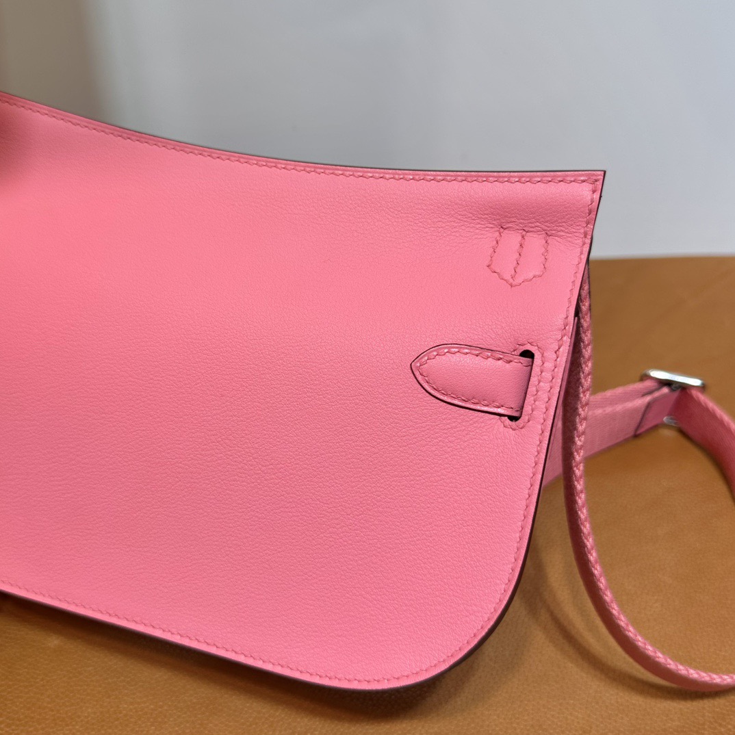 愛馬仕吉普賽包迷你號 Hermes Jypssiere Mini Evercolor 8W Rose Azalee 新唇膏粉