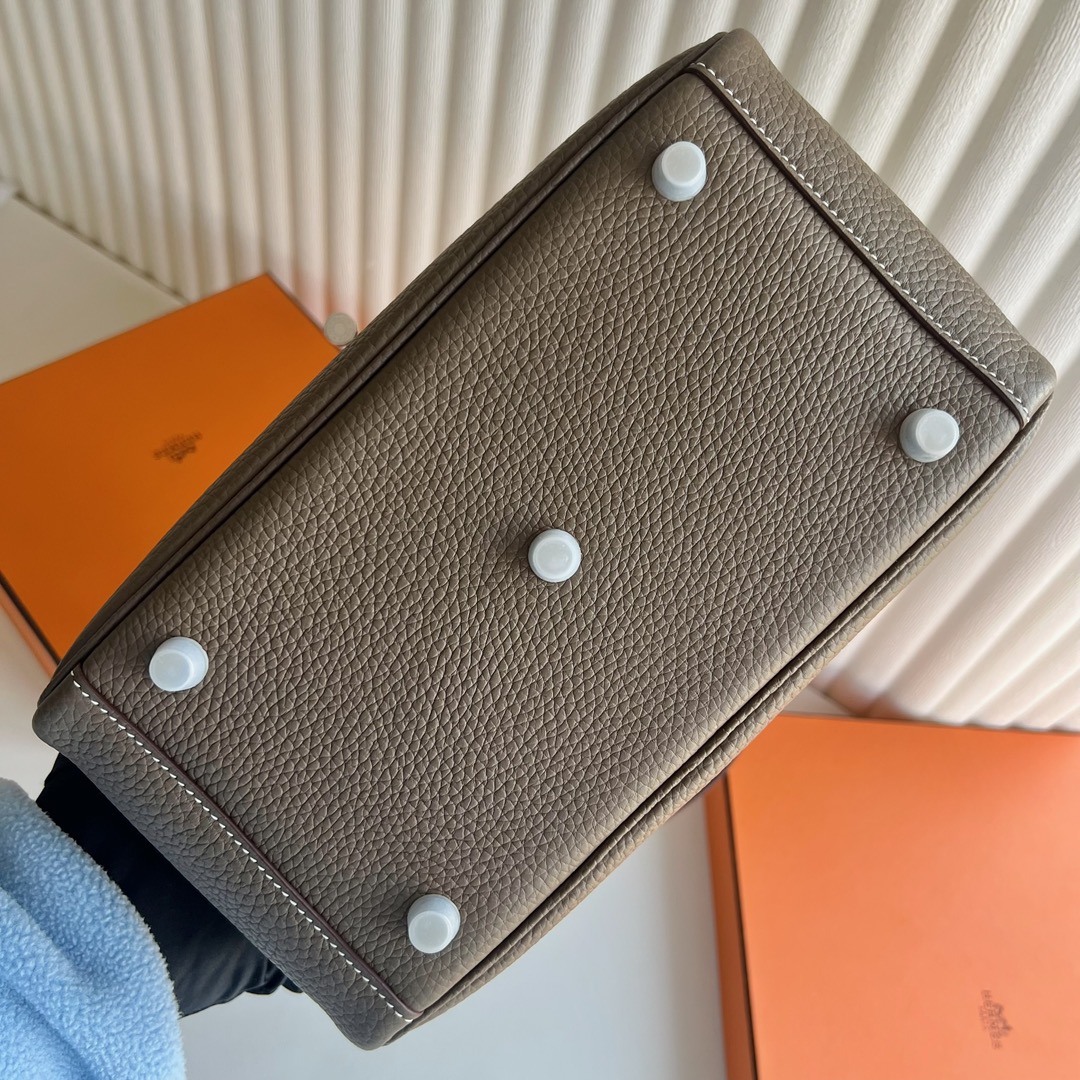 愛馬仕琳迪包最好看的顏色 Hermes Lindy 26 Clemence Ck18 Etoupe大象灰銀色五金