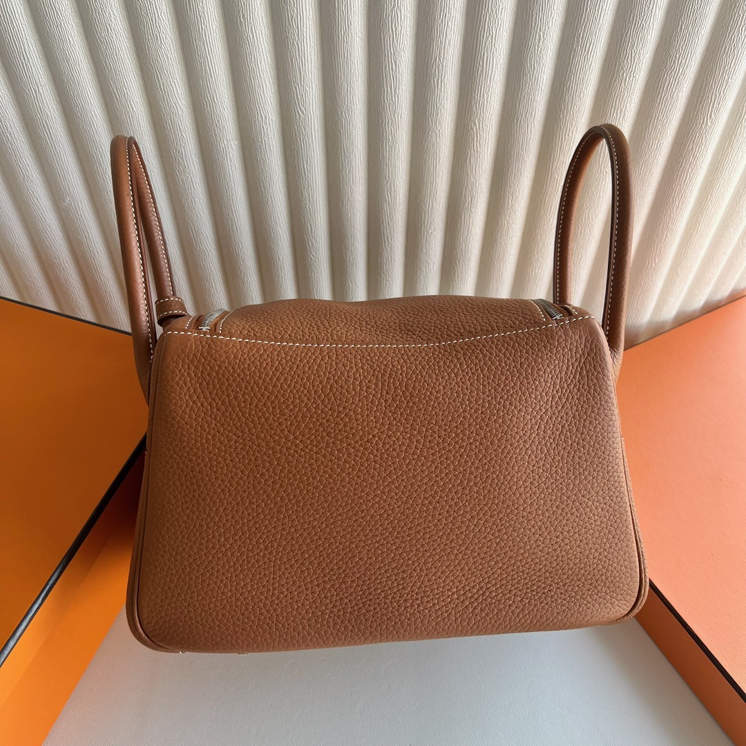 愛馬仕琳迪包26價格 Hermes Lindy 26 Clemence Gold 金棕色 銀色五金