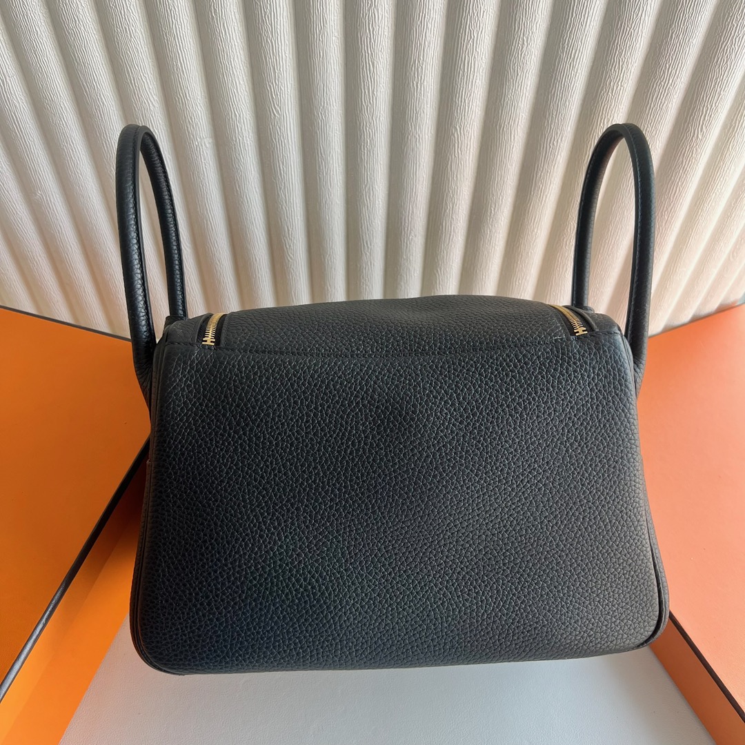 愛馬仕女包香港價格 Hermes Lindy 26 Clemence CC89 Noir黑色金色五金