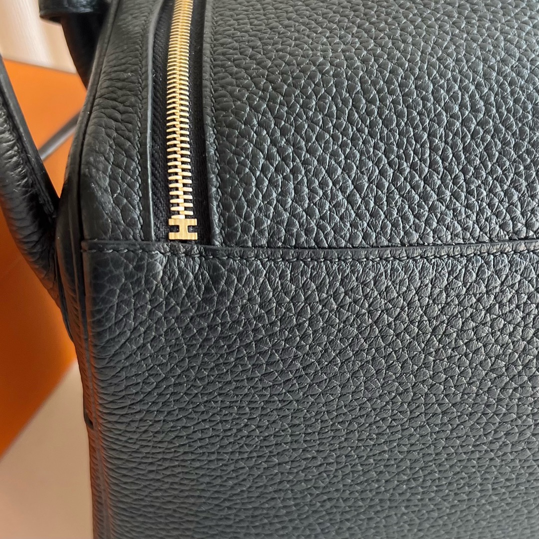 愛馬仕女包香港價格 Hermes Lindy 26 Clemence CC89 Noir黑色金色五金
