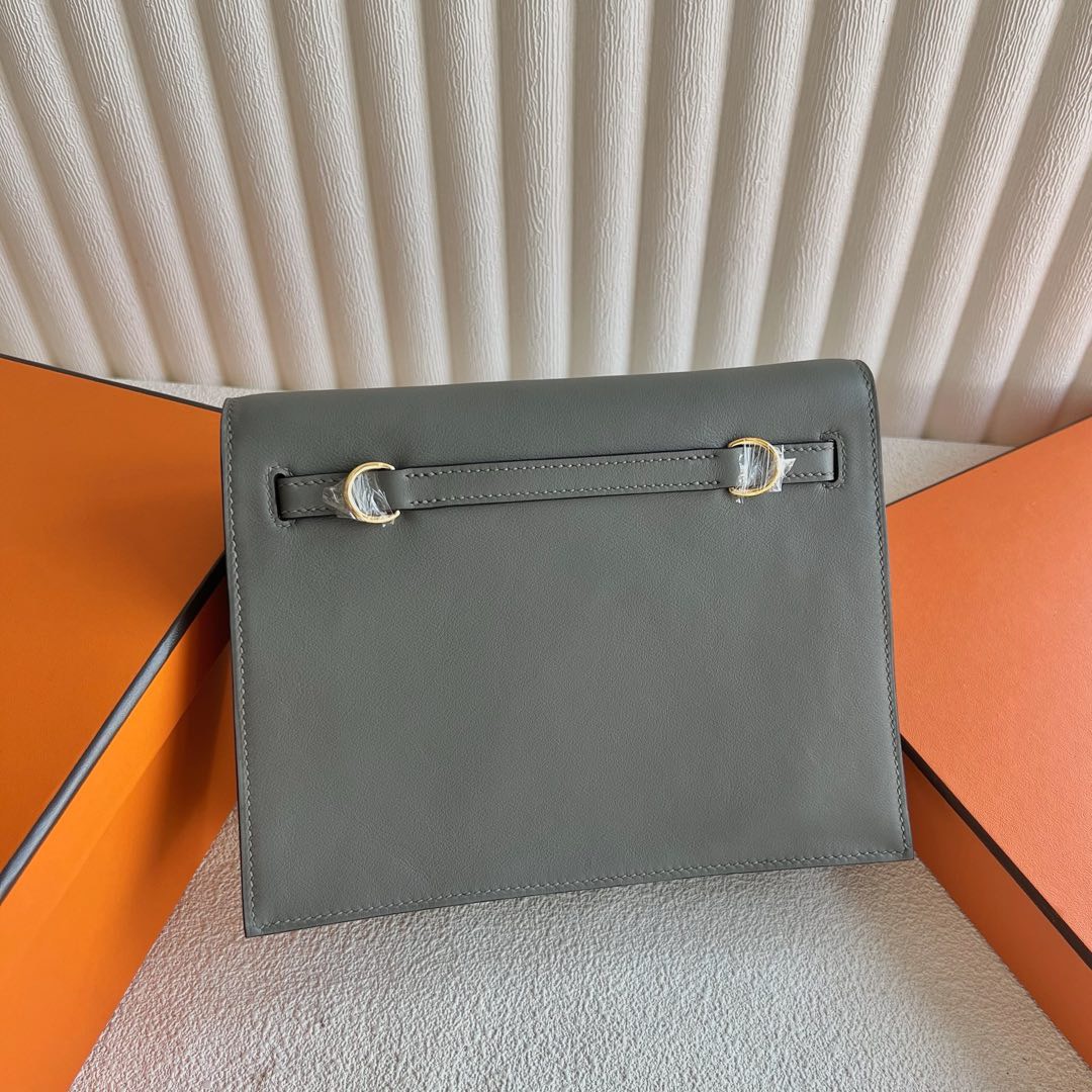 愛馬仕kellydanse價格 Hermes Kelly danse Swift 0L Gris Meyer積雨雲灰金色五金